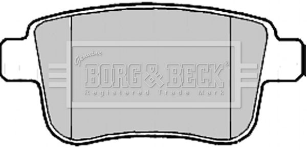 BORG & BECK stabdžių trinkelių rinkinys, diskinis stabdys BBP2185
